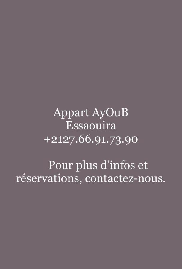 Appart Ayoub Essaouira Buitenkant foto